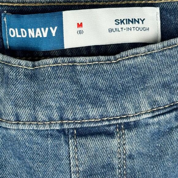 NWOT Old Navy Girls Skinny Pull-on Jeans Pants Size M (8) Denim Flare Kids - Picture 7 of 8